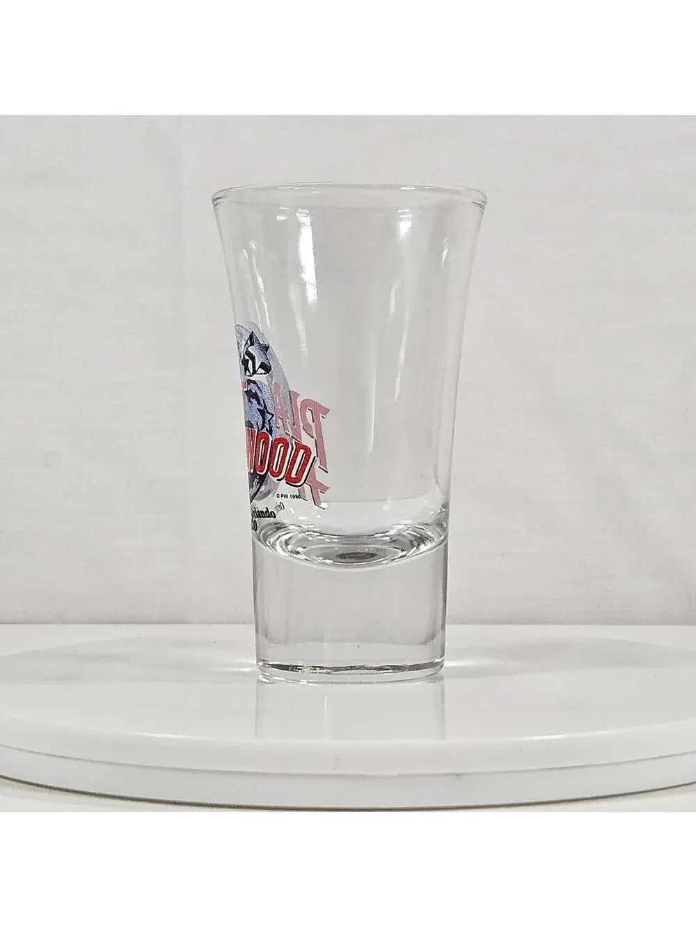 Vintage Planet Hollywood Orlando Shot Glass Souvenir Collectible Barware Clear